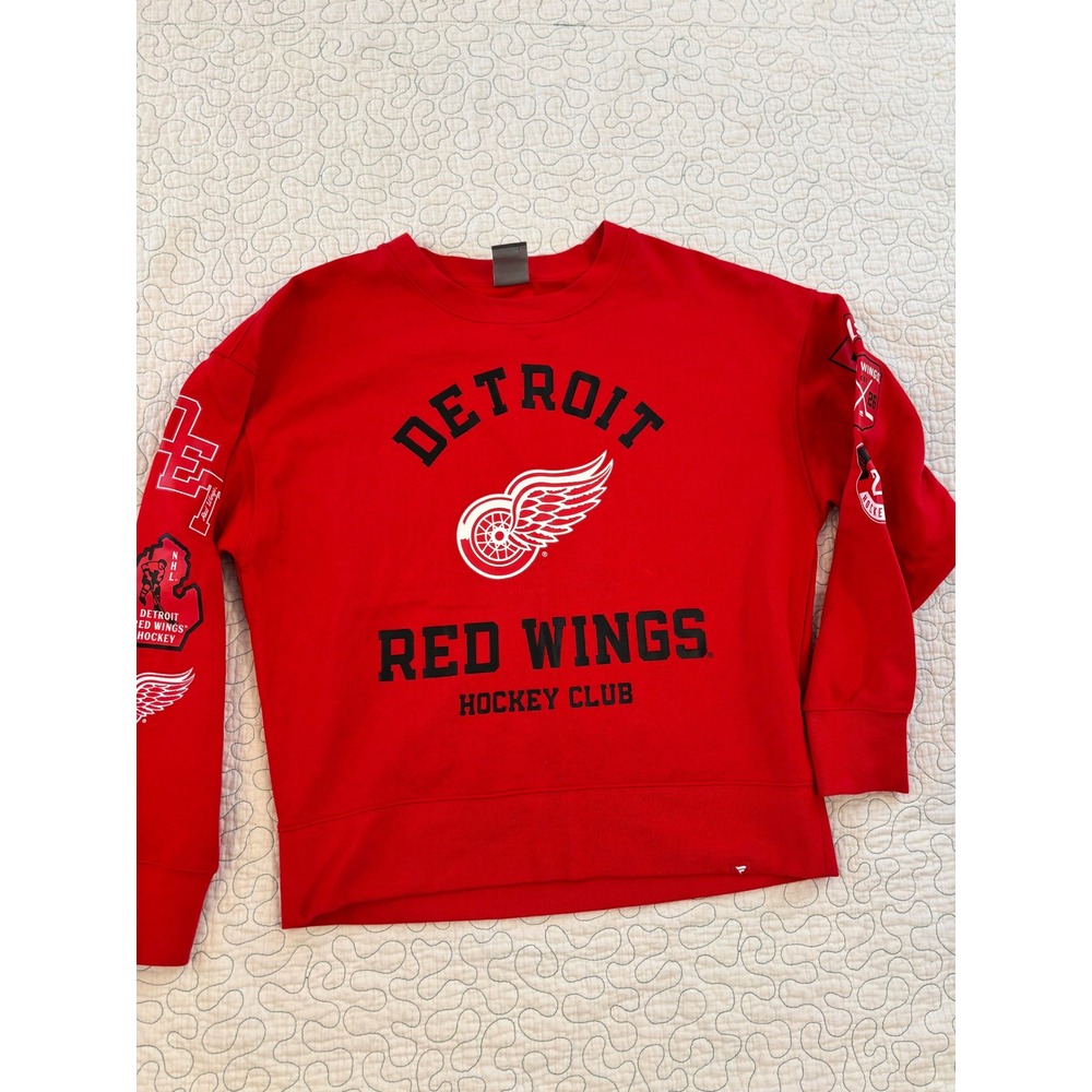 Fanatics‎ Detroit Red Wings Womens NHL HockeySweatshirt Size Medium NWOT